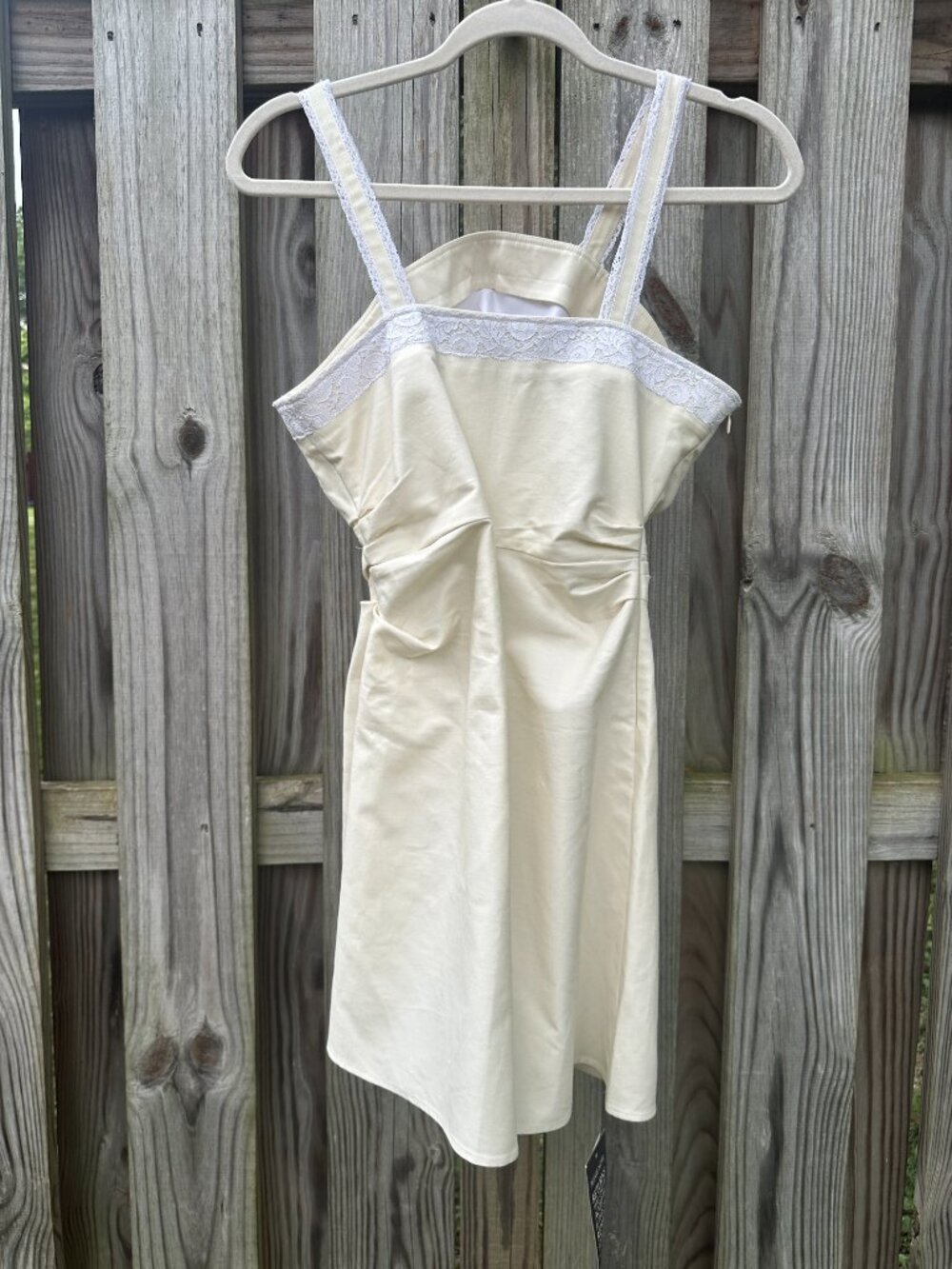 NWT Jacquemus La Robe Rose Mini Dress Ecru Lace Trim Twist SS17 Runway FR 34 - Picture 9 of 16
